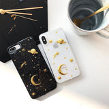 3D Moon stars iphone cases (6,6s,7,8,X,XR,XS)