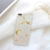 3D Moon stars iphone cases (6,6s,7,8,X,XR,XS)