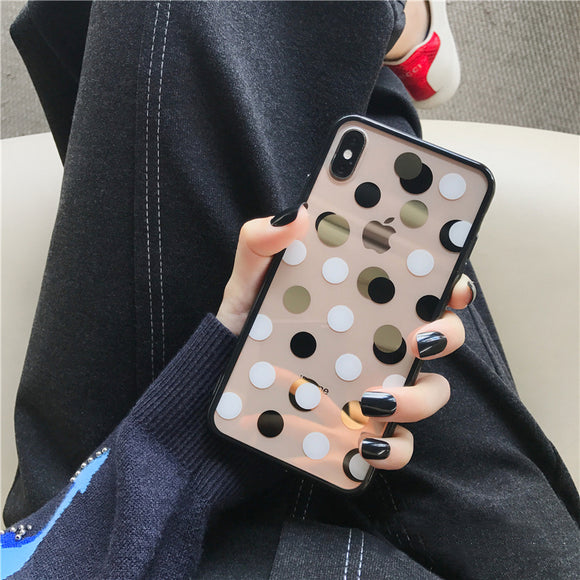 Gold polka dots iphone cases (6,6s,7,8,X,XR,XS)