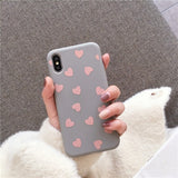 ins Love heart iphone cases (6,6s,7,8,X,XR,XS)
