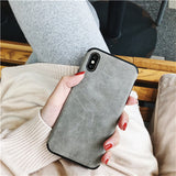 Simple Suede iphone cases (6,6s,7,8,X,XR,XS)