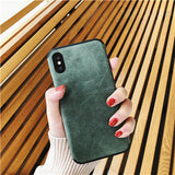 Simple Suede iphone cases (6,6s,7,8,X,XR,XS)