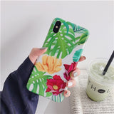 Plants leaves floral iphone cases (6,6s,7,8,X,XR,XS)